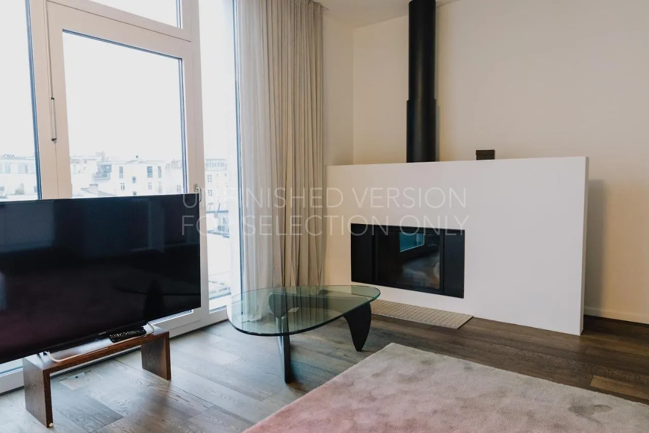 160M² Rooftop Penthouse With Terrace & City View Berlín Apartmán